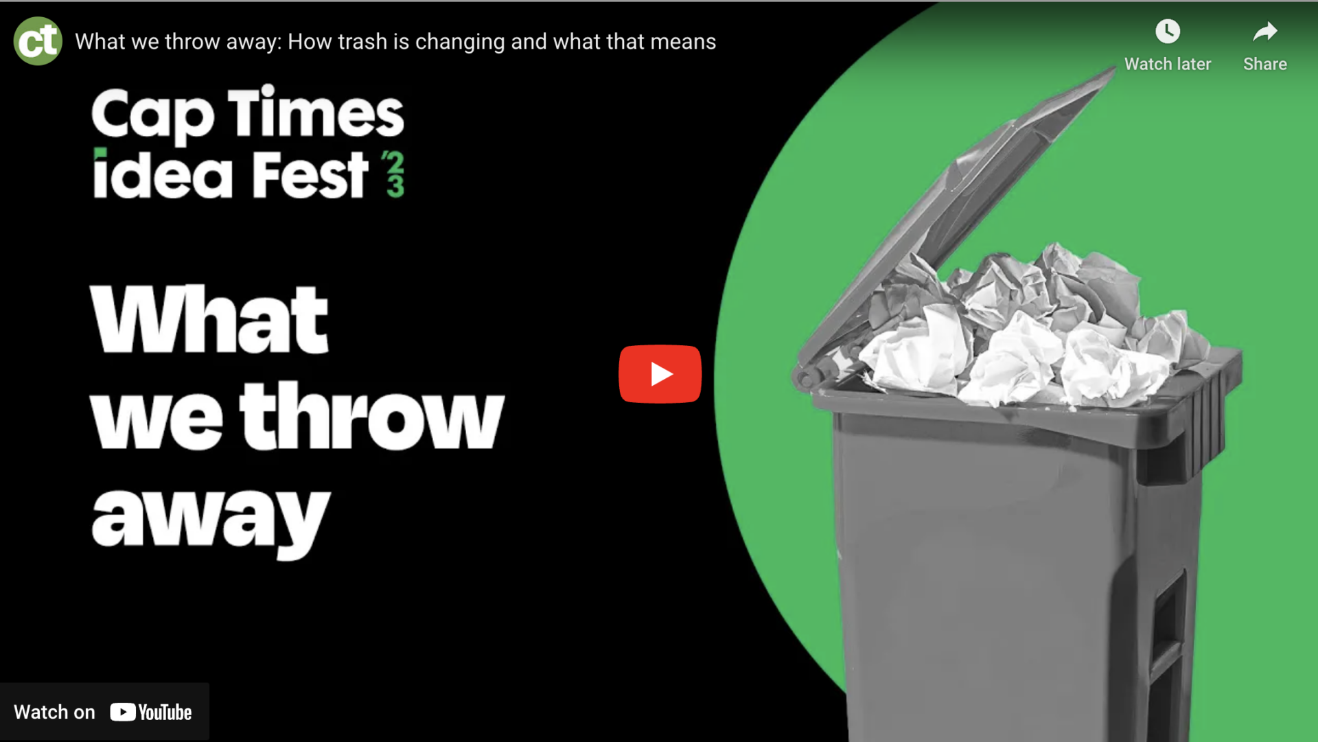 What We Throw Away: How Trash is changing and what that means