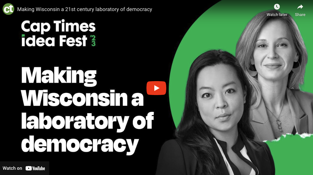 Making Wisconsin a 21st century laboratory of democracy