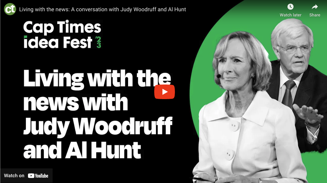 Living with the news: A conversation with Judy Woodruff and Al Hunt